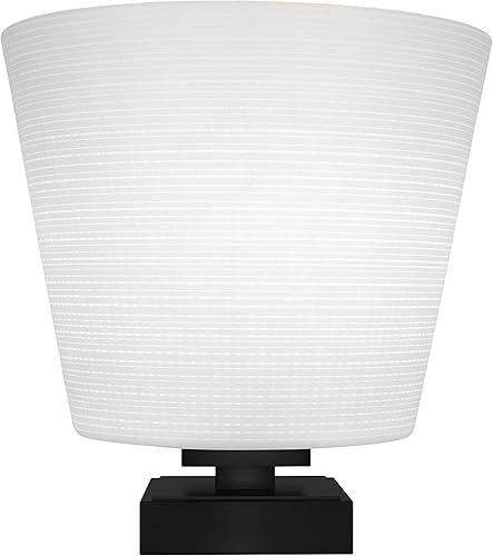 Vista 2 de Toltec Lighting Luna - Lámpara de mesa con 1 luz en negro mate (52-MB-531)