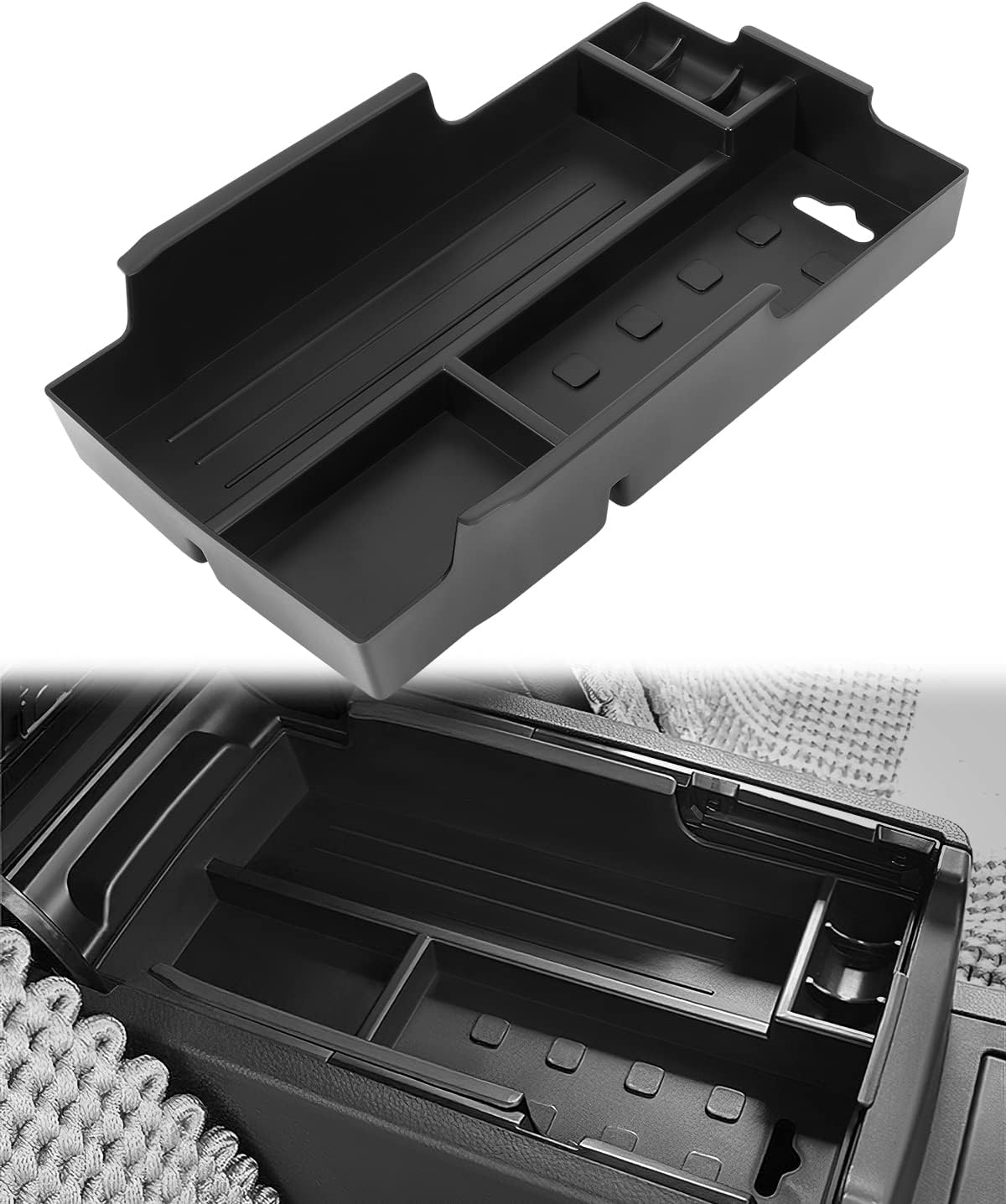 LUJUNTEC Center Console Organizer Tray compatible with 2012-2017 For Toyota For Camry