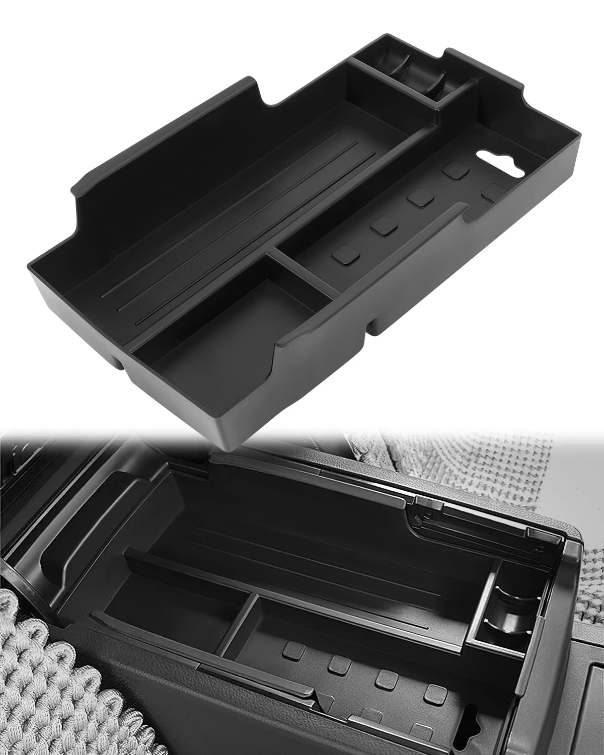 LUJUNTEC Center Console Organizer Tray compatible with 2012-2017 For Toyota For Camry