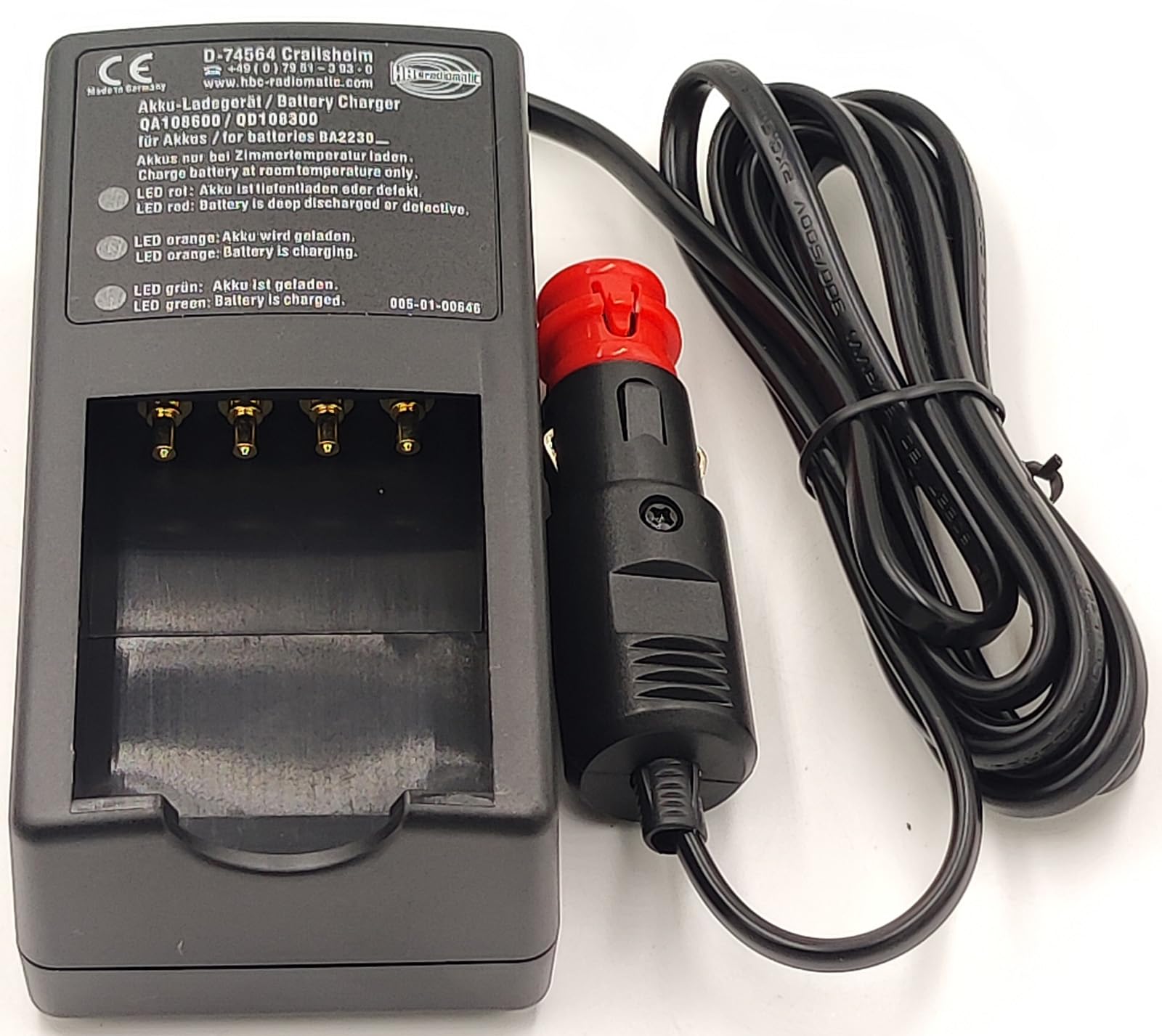 DC12-24V QA108600 QD108300 Battery Charger for HBC BA223030 Crane Remote Control Battery…