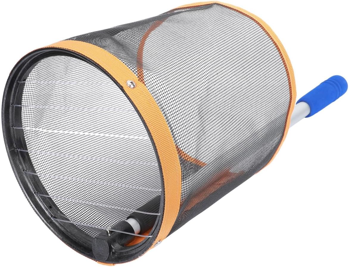 1pc Adjustable Telescopic Pingpong Ball Picker with Durable Nylon Net Large Capacity Collecting Tool for Effortless Table Tennis Ball Retrieval and Organization