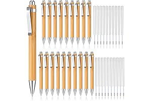 Fainne Bamboo Pens Bulk - Eco-Friendly Personalized Engraving Ballpoint Pen for Classrooms