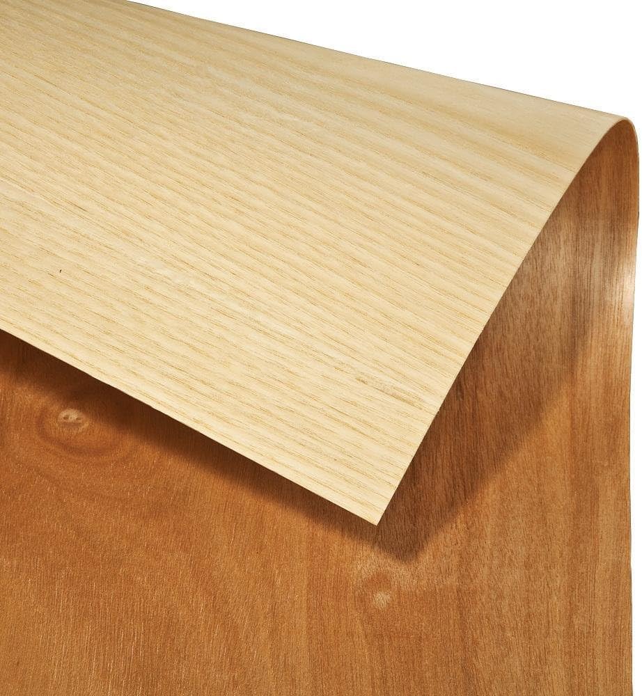 Rockler Two-Ply Wood Veneers 24" x 96", Pre-Sanded Flexible Veneer 2/59" Thick, No Black Line, Premium Wood Wall Veneer for Cabinets, Furniture, Panels, DIY Woodworking Projects.