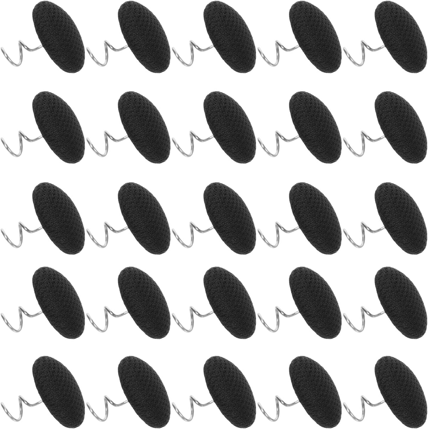 30pcs Black Stainless Steel Upholstery Tacks Twist Pins for Bed Skirts and Sofa Slipcovers Anti-Slip Fabric Covered Furniture Fastening Pins for Home Bedding Accessories