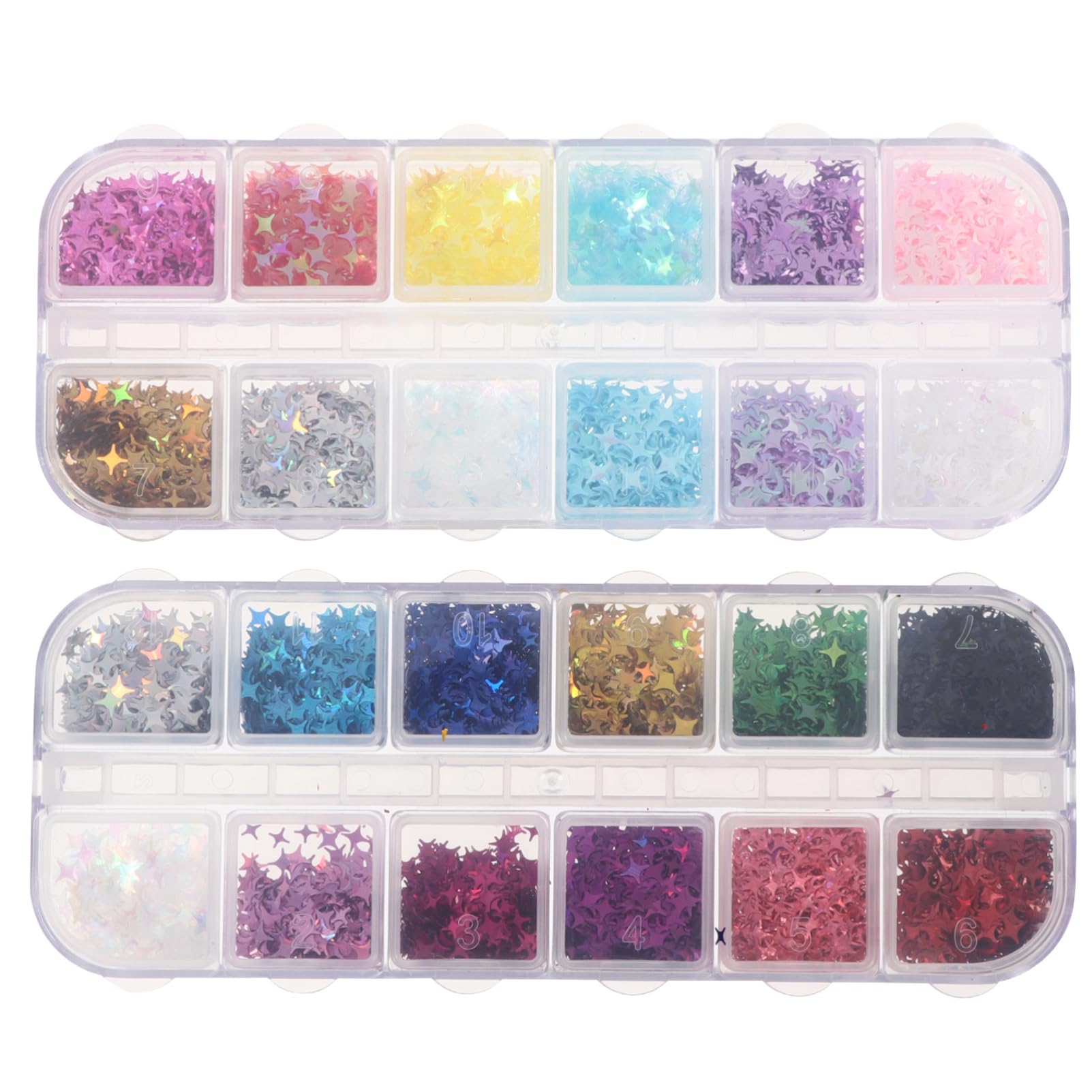 minkissy Manicure Nail Art Stickers Glitter Sequin Nail Glitter for DIY Party Nail Designs