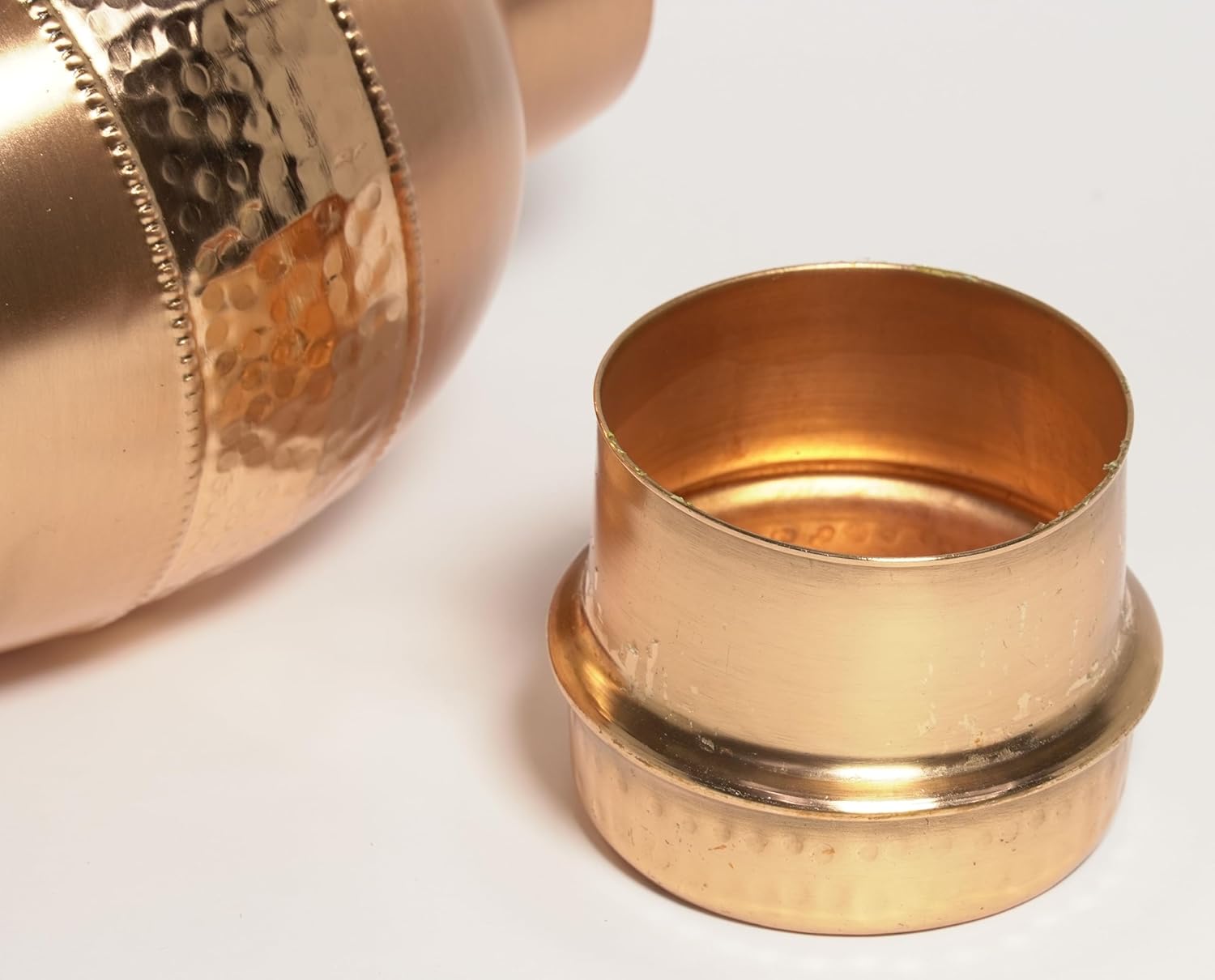 1000ML/34oz Pure Copper Shaped Pot, Perfect for Water Storage & Ayurvedic Benefits. Enhances Wellness with a Stylish Design, Ideal for Daily Use and Healthy Hydration