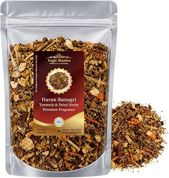 Havan Samagri Fragrant Dried Herbs | 100g | Yagya Havan Kund Burning Chips