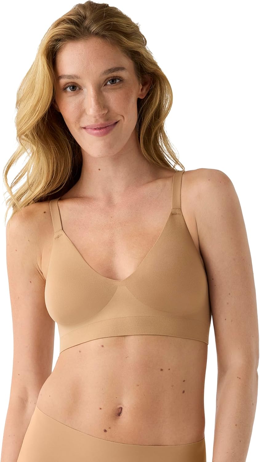 True & Co Women's Soft Form V Neck Adjustable Strap Bra