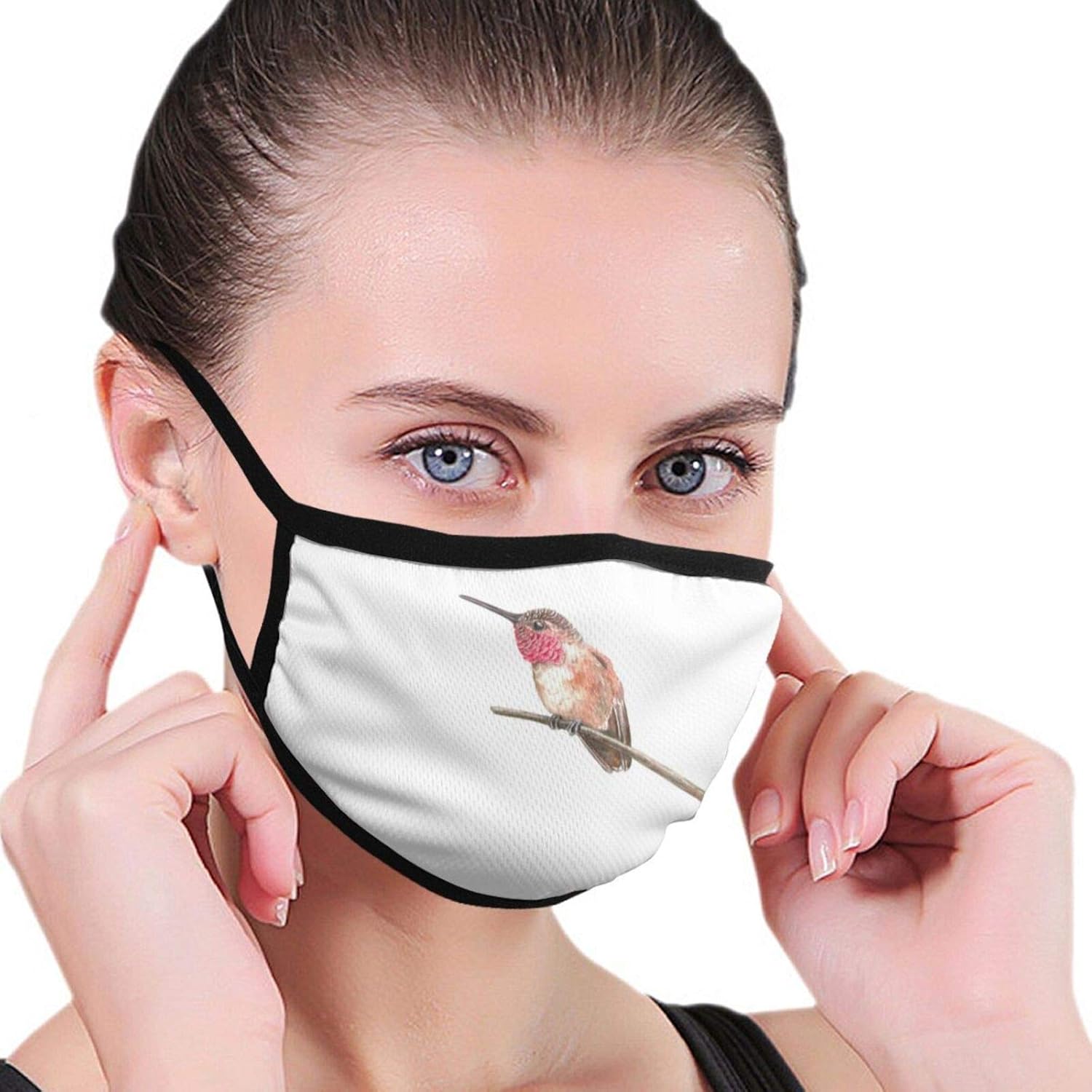 Mask Hummingbird Watercolor Mask Windproof And Dustproof Facial Mask Hummingbird Watercolor Mask Windproof And Dustproof Facial