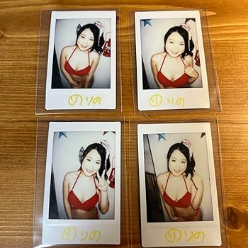 Amazon.co.jp: 中条りの 直筆サイン入りチェキ4枚セット : おもちゃ