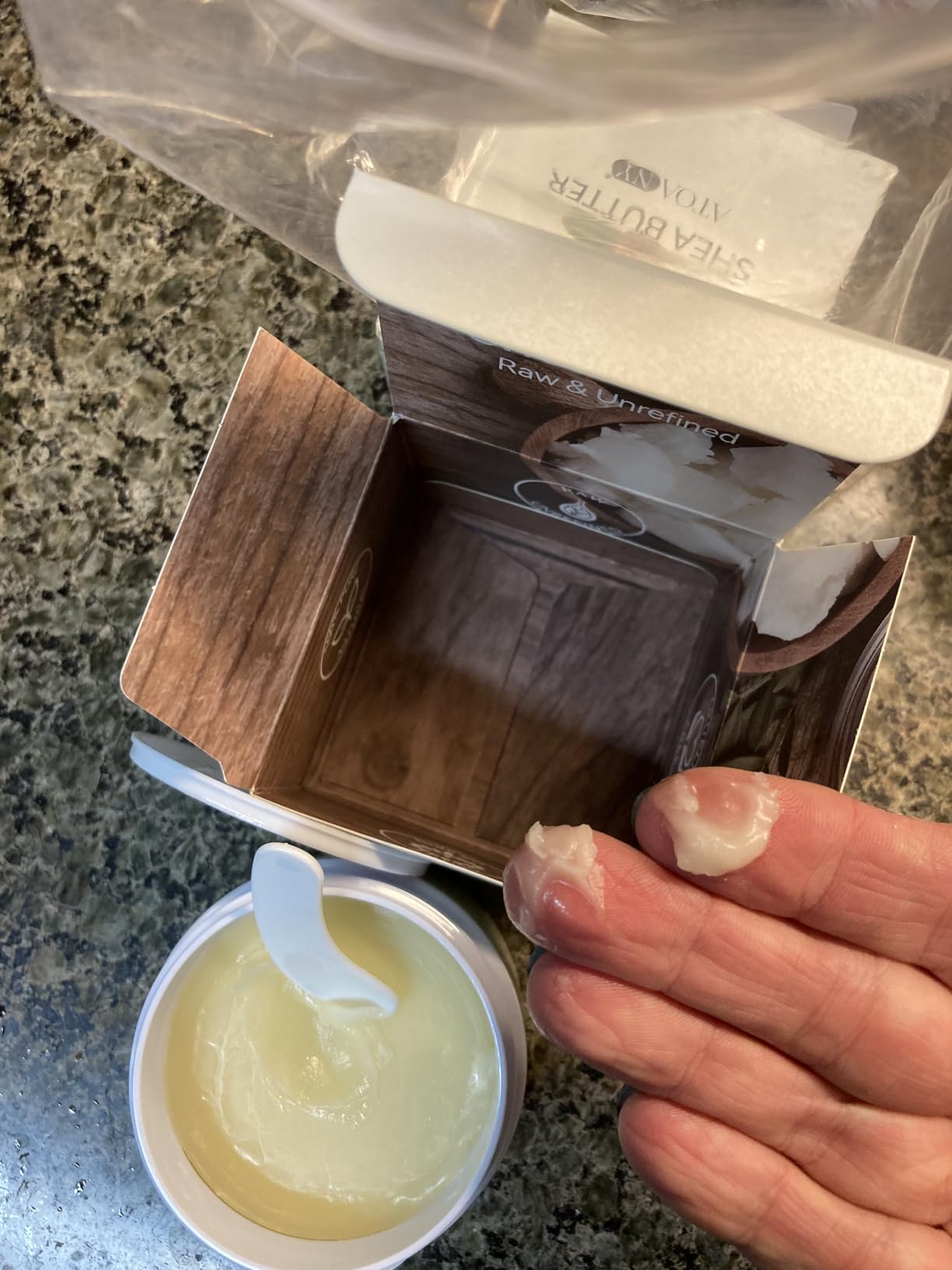 Rulviou Shea Butter Raw Organic,Pure Shea Butter Unrefined for Skin and Hair Moisturizing - 100% Natural Vitamin A, E & F