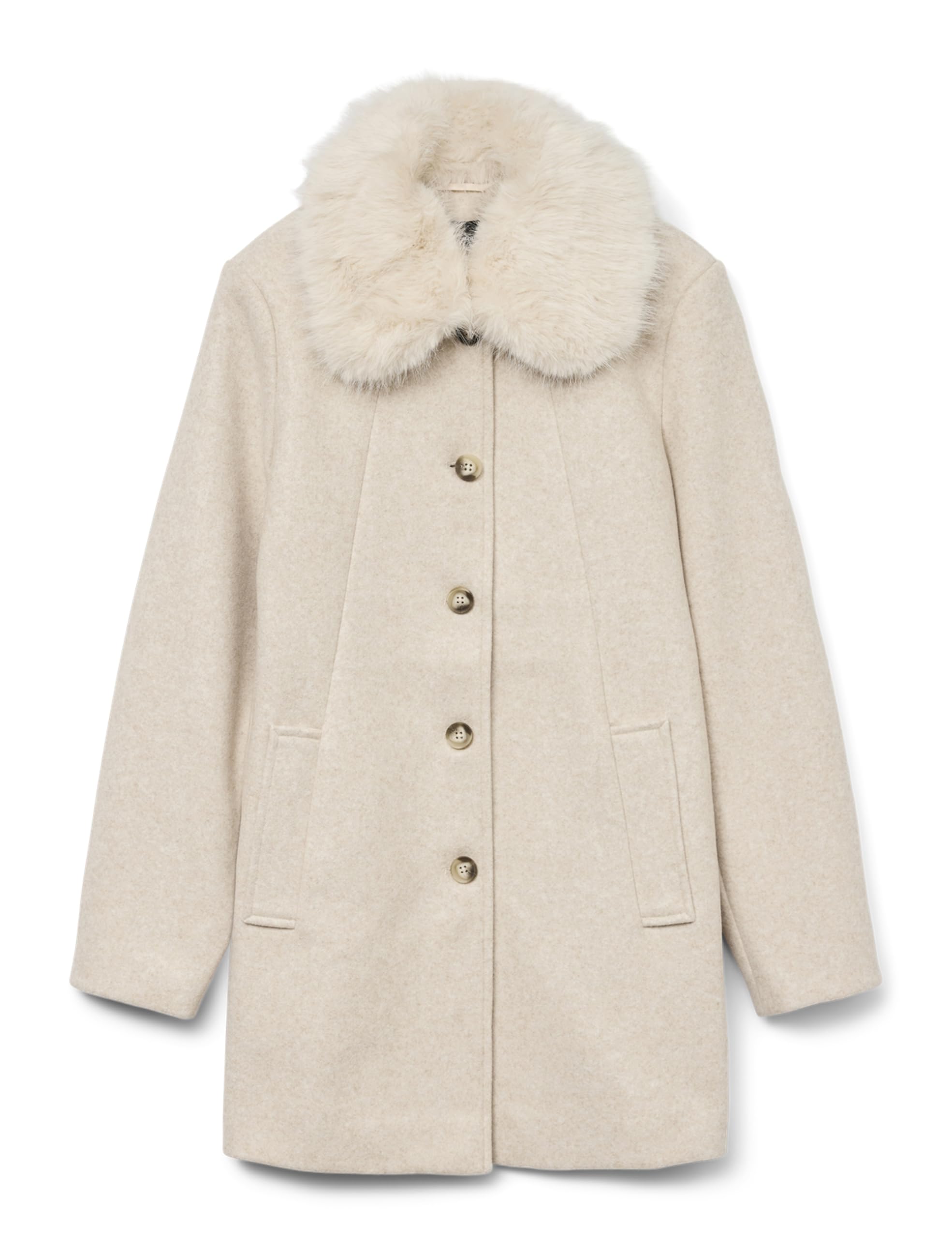 VERO MODA Vmautumn Cosy Jacket Ga Boo, Oatmeal, S