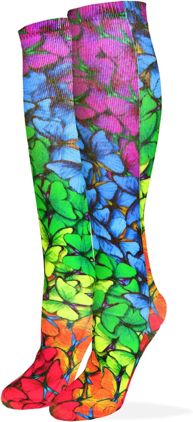 Benefeet Sox Women Funny Knee High Socks Crazy Novelty 3D Print Pattern Tube Socks Funky Silly Stockings Cosplay Costume - Image 4