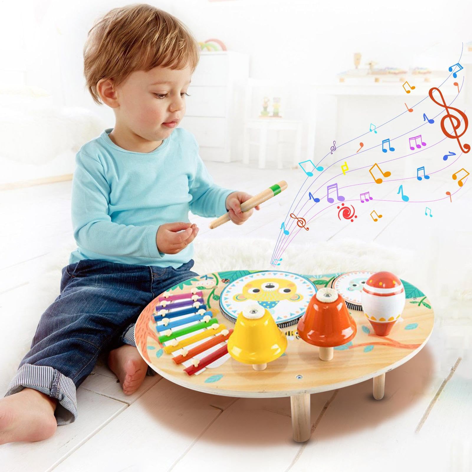 Tavolo Attività Centro Giochi, Tavolo Attività Musicale in Legno