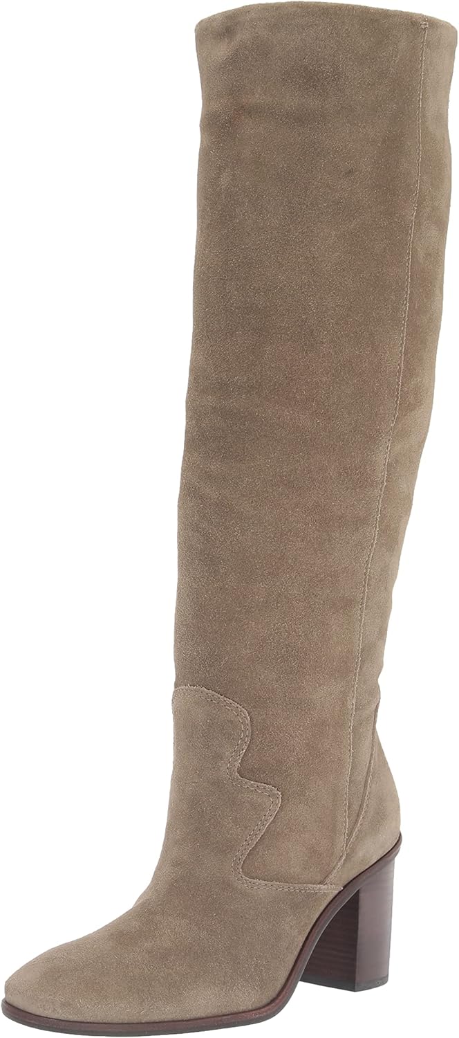 Lucky Brand Women's Jolna Knee Boot, Fossilized, 9.5