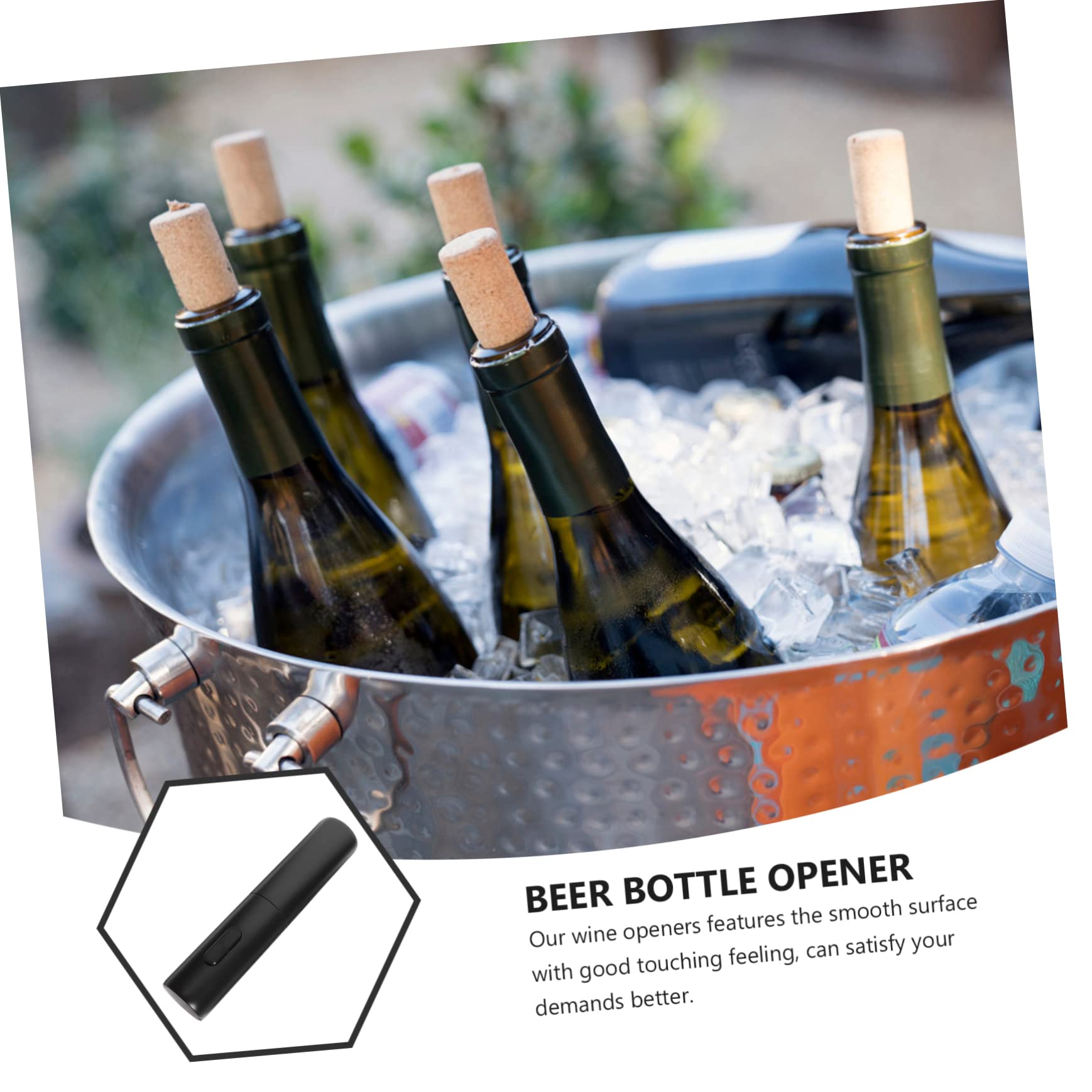 Cabilock Beer Opener Wine Opener Battery Operated Home Bar Restaurant for Party Cocktail Graduation Halloween