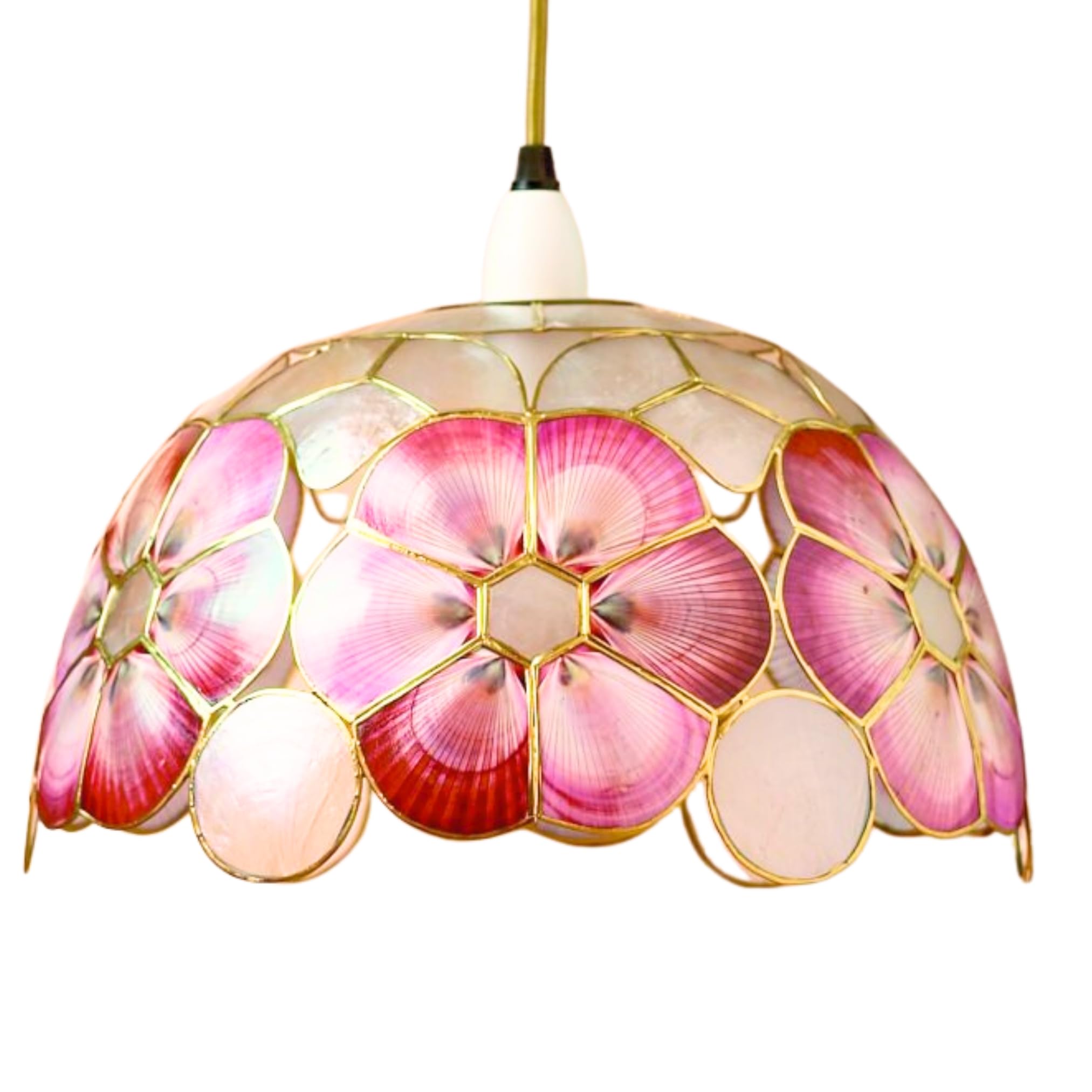 Pink Pattern Sea Shell Lampshades 12'' (30cm) -S34