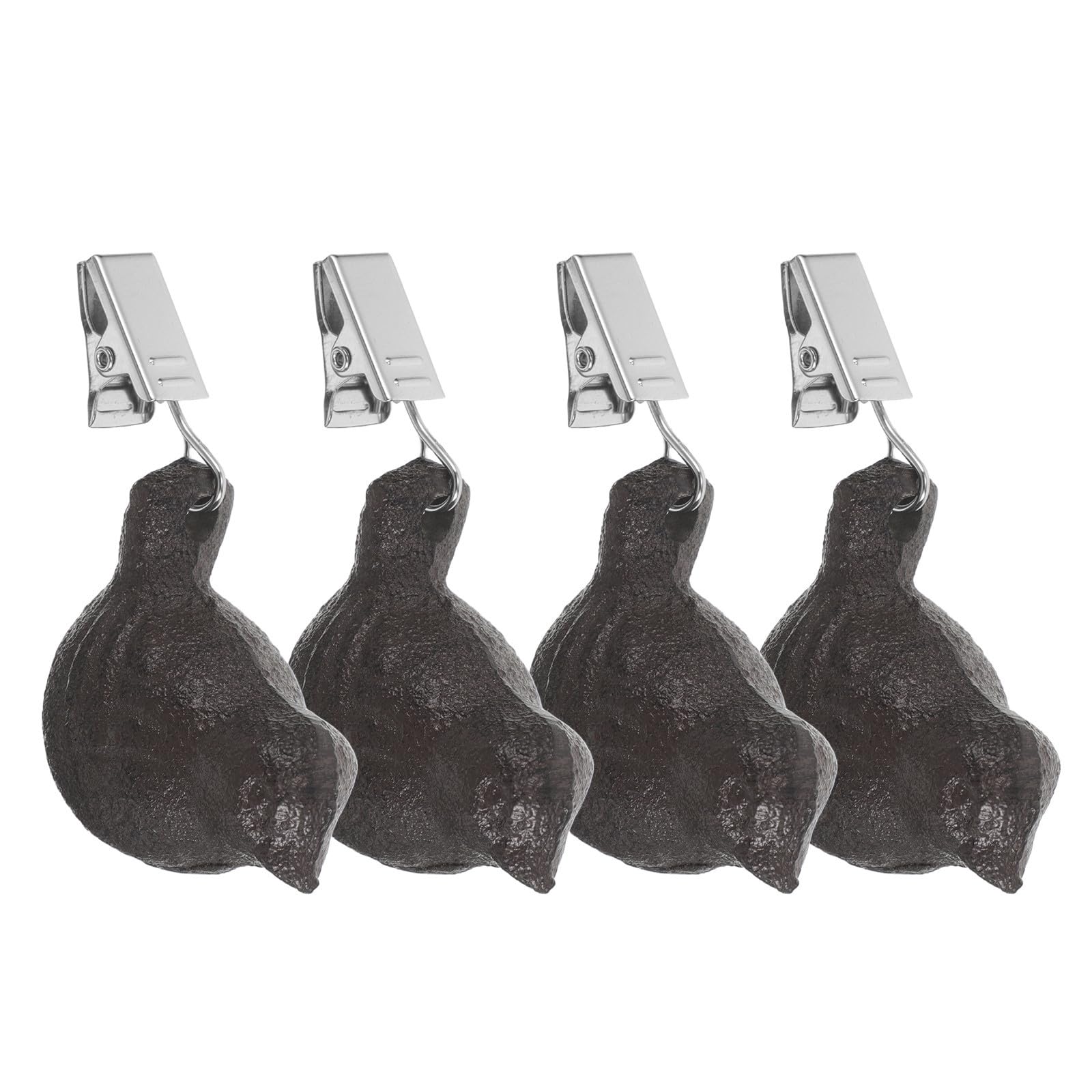 Pesas para manteles de 4 piezas en hierro fundido negro