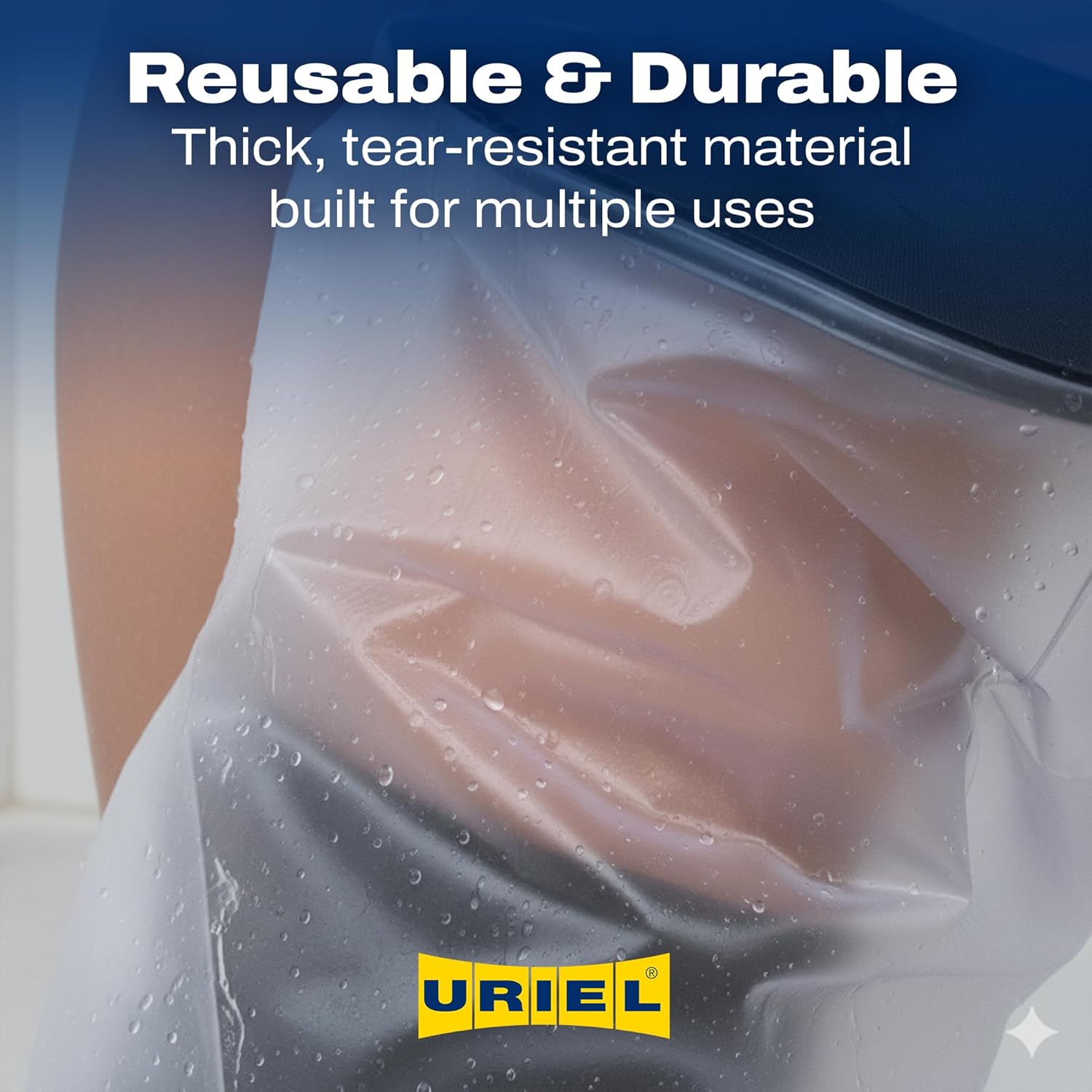 URIEL Cast Covers for Shower Leg – Reusable Waterproof Cast Protector, Comfortable Shower Cover for Adult to Keep Foot, Ankle or Lower Leg Dressings Dry While Bathing