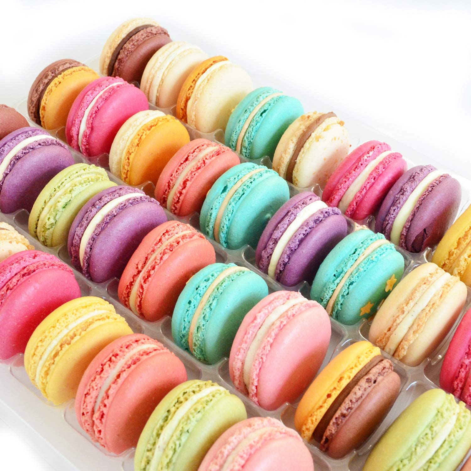 frische Macarons, handgemacht, ohne Alkohol - 40er Geschenkbox