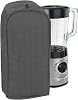 Black Solid Color Quilted Blender Appliance Cover