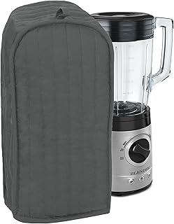 RITZ Polyester / Cotton Quilted Blender Appliance Cover, Dust and Fingerprint Protection, Machine Washable, Graphite Grey