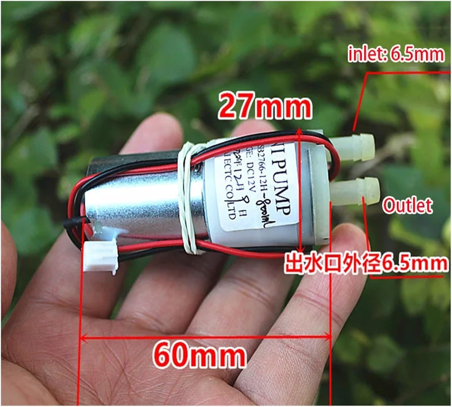 370 motor water pump DC 7V-12V mini self-priming diaphragm water pump small pressure air water flow control pump