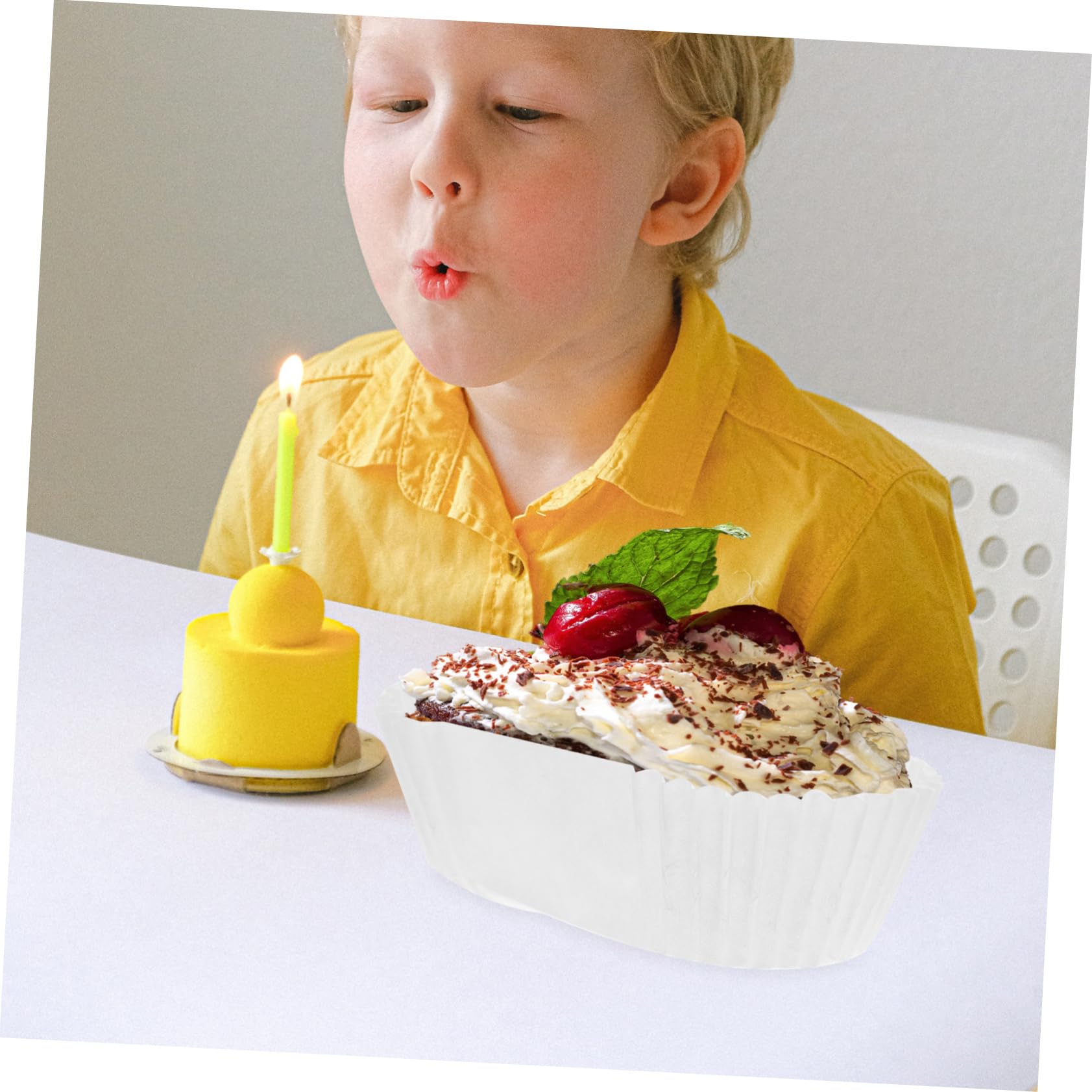 Alipis 4 Stück Kuchenförmchen Ovale Backförmchen Muffin Backförmchen Cupcake Cupcake Förmchen Ovale Förmchen Papier Backboot Form e Kuchenförmchen Fettdichte