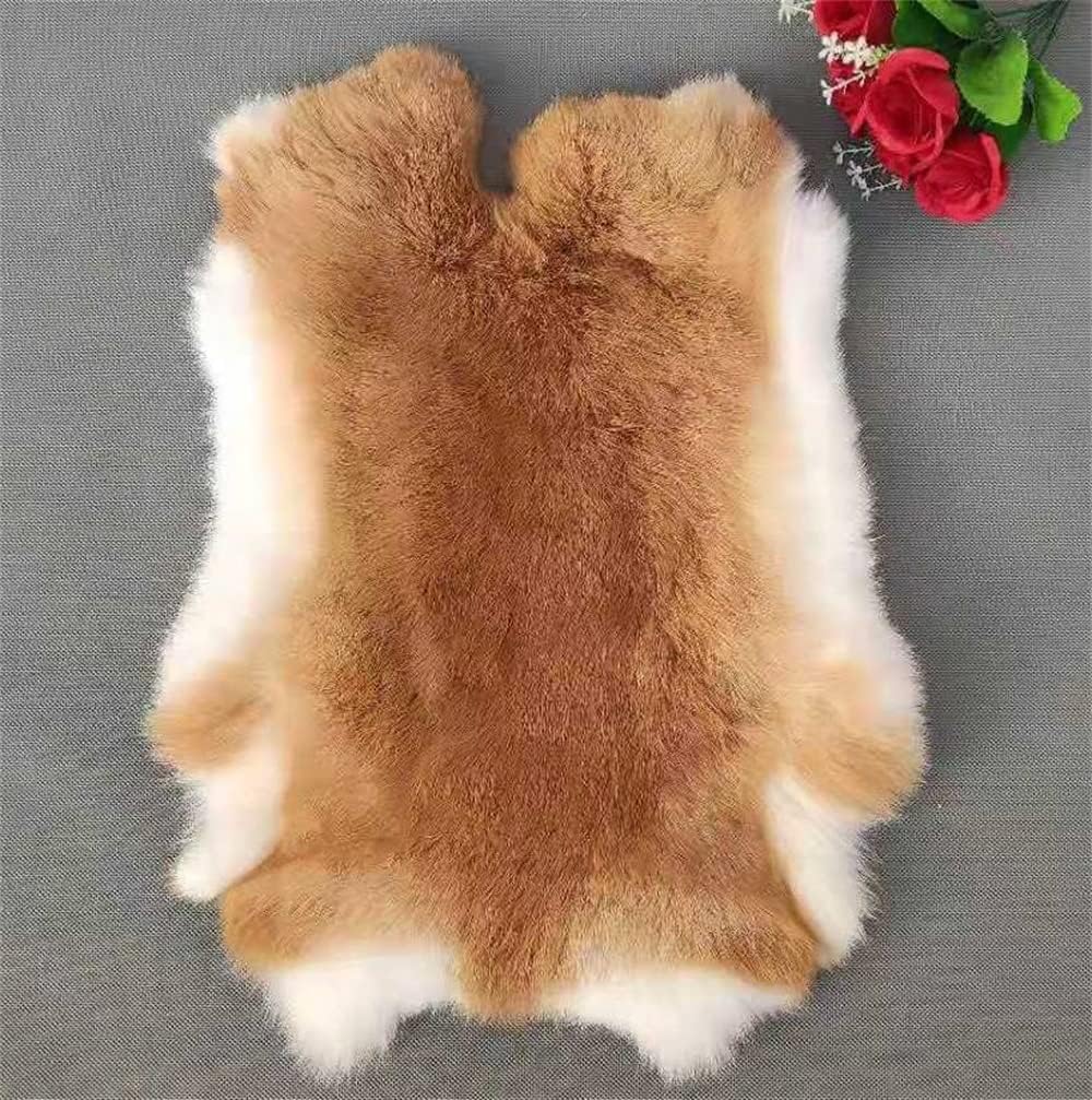 4pcs Assorted Bulk Craft Grade Natural Rabbit Hide Skin Quality Rabbit Pelts Perfect for Decoration, Cat/Dog Toys, Sewing, or Crafting Fur Hide 12" by 14"