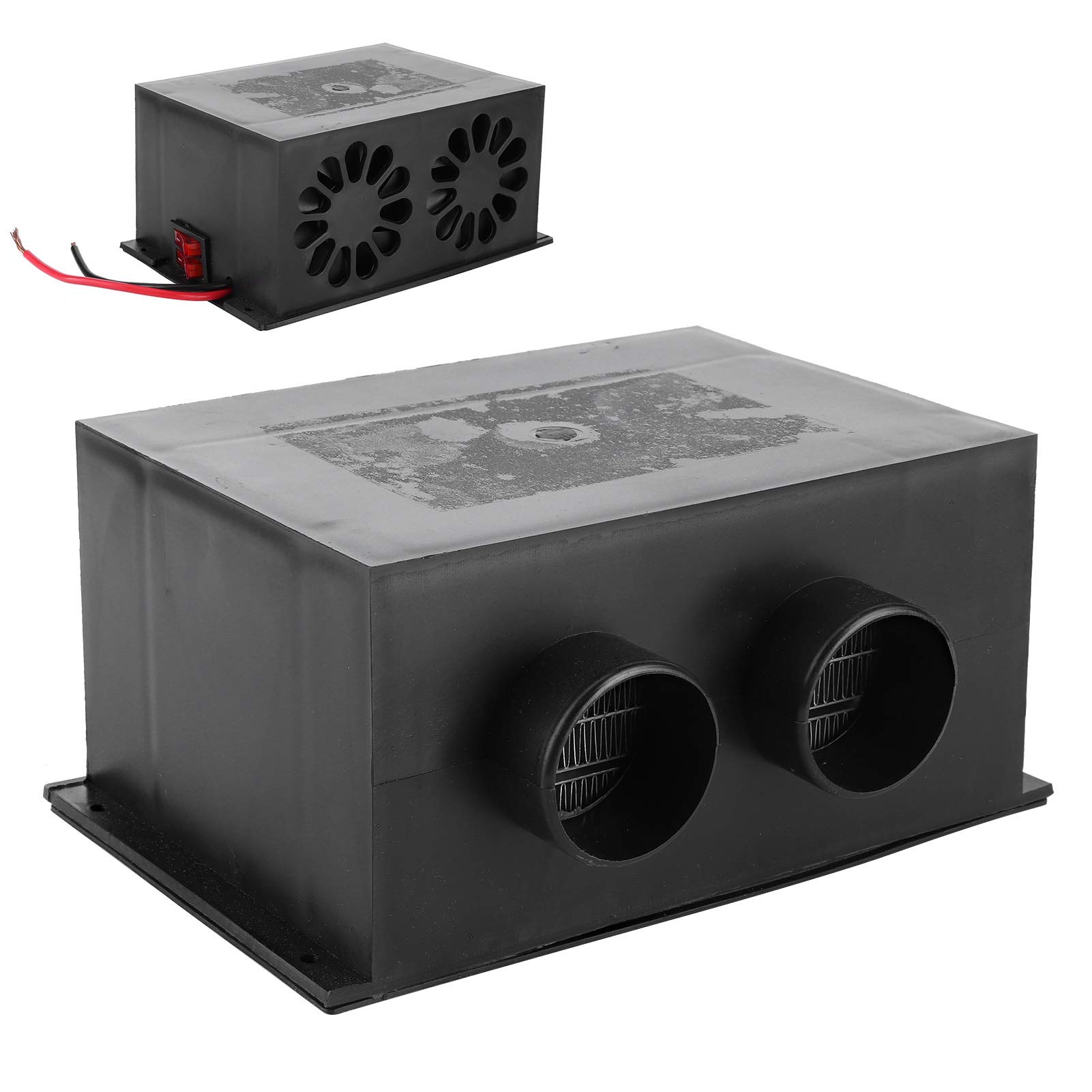 EBTOOLS 12V 600W Chauffage de Voiture ABS 2 Trous Portable Hiver Chauffage Rapide Plus Chaud Dégivrage Silencieux Universel Auto Intérieur Accessoires
