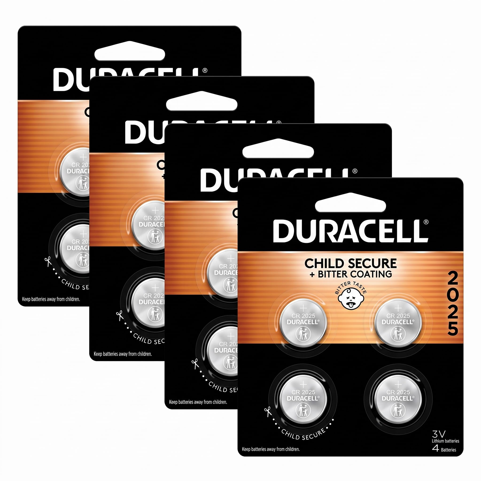 DURACELL DURDL20254PK Button Cell Lithium Battery 2025 16 Pack