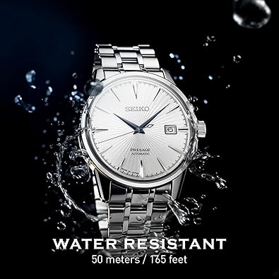 SEIKO Automatic Watch for Men - Presage Collection - Stainless Steel, Water-Resistant 50M
