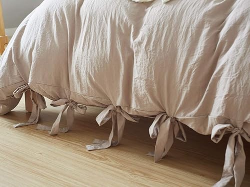 Miniatura 3 de Juego de funda de edredón de microfibra lavada con piedra vibrante, calidad egipcia, tamaño individual, 2 piezas (1 funda de edredón, 1 funda de