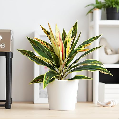 Miniatura 4 de 1 planta artificial de Dracaena falsa para decoración de dormitorio para decoración de sala de estar, plantas artificiales en maceta, adornos para