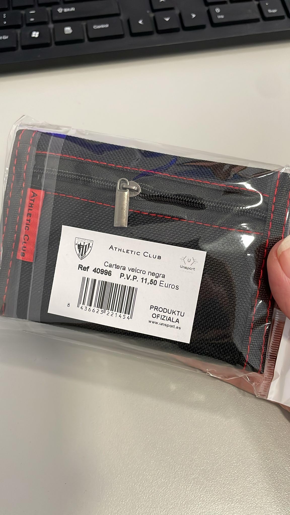 ATHLETIC CLUB BILBAO Cartera con Cierre autoadherente Producto Oficial