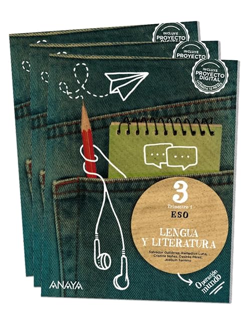Portada de Lengua y Literatura 3º ESO + Libro Digital Anaya