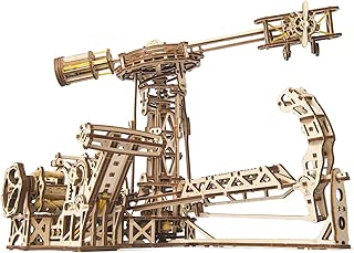UGEARS Aviator Wooden Model for Assembling 3D Brainteaser Adults and Teens Craft Kit Gift - coolthings.us