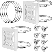 Security Camera Mounting Bracket Cylindrical Angular [Ready to Use Full Set] Bracket Mounting Bracket Pole Stainless Steel Band 4 Pieces Bolt Set 8 Styles Security Camera Mounting Brackets