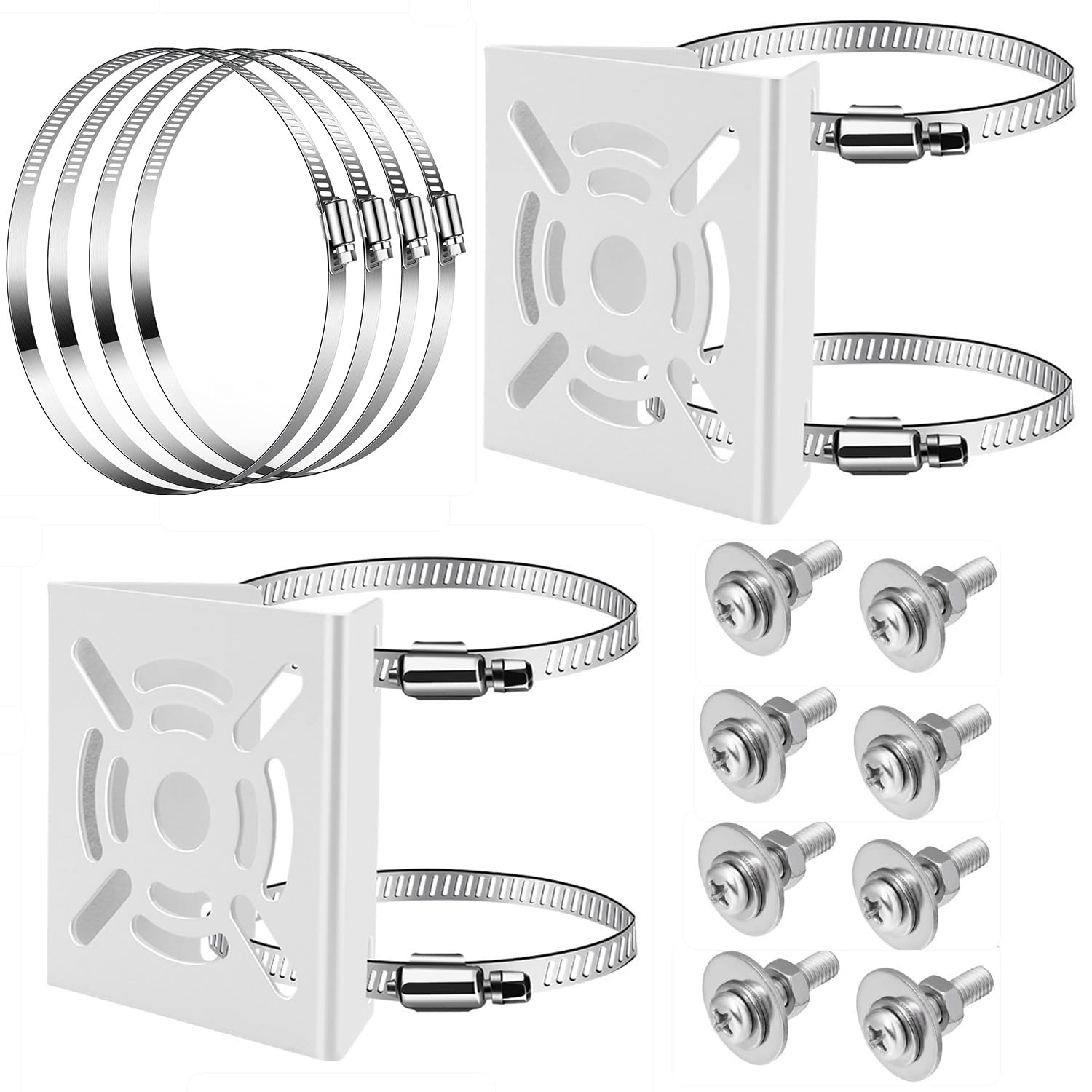 Amazon | SYUNASYU 防犯カメラ 取り付け金具 円柱 角柱 [すぐ使える