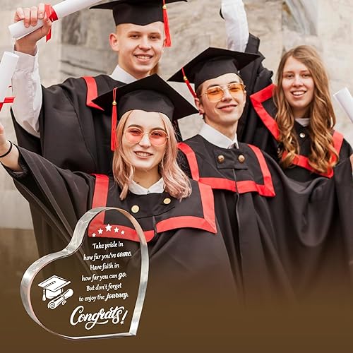 Miniatura 7 de Regalos de graduación para él, pisapapeles acrílicos, regalos inspiradores para graduados, recuerdo de graduación de clase de 2023, para