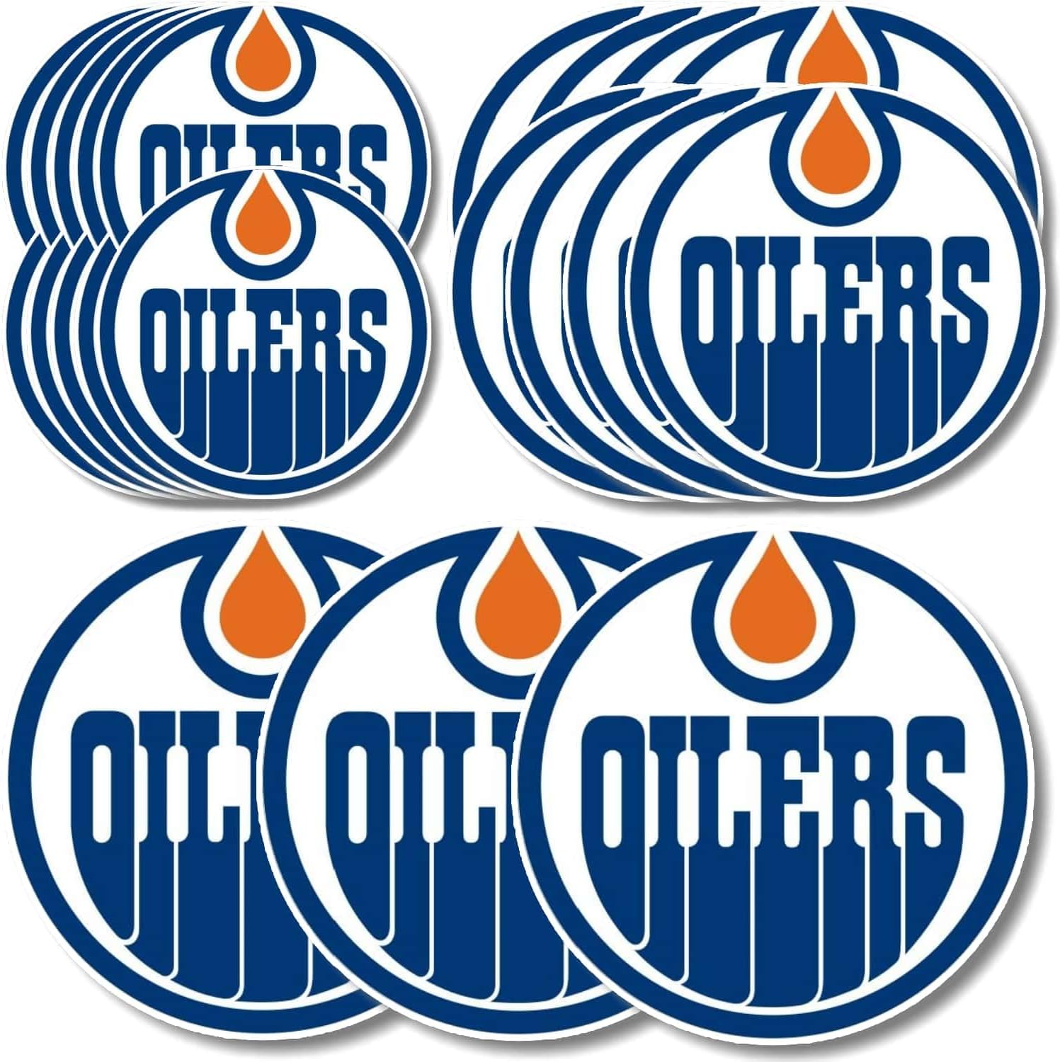 21 Pcs Oilers Stickers for Adults Teens Children, Hockey Team Theme ...