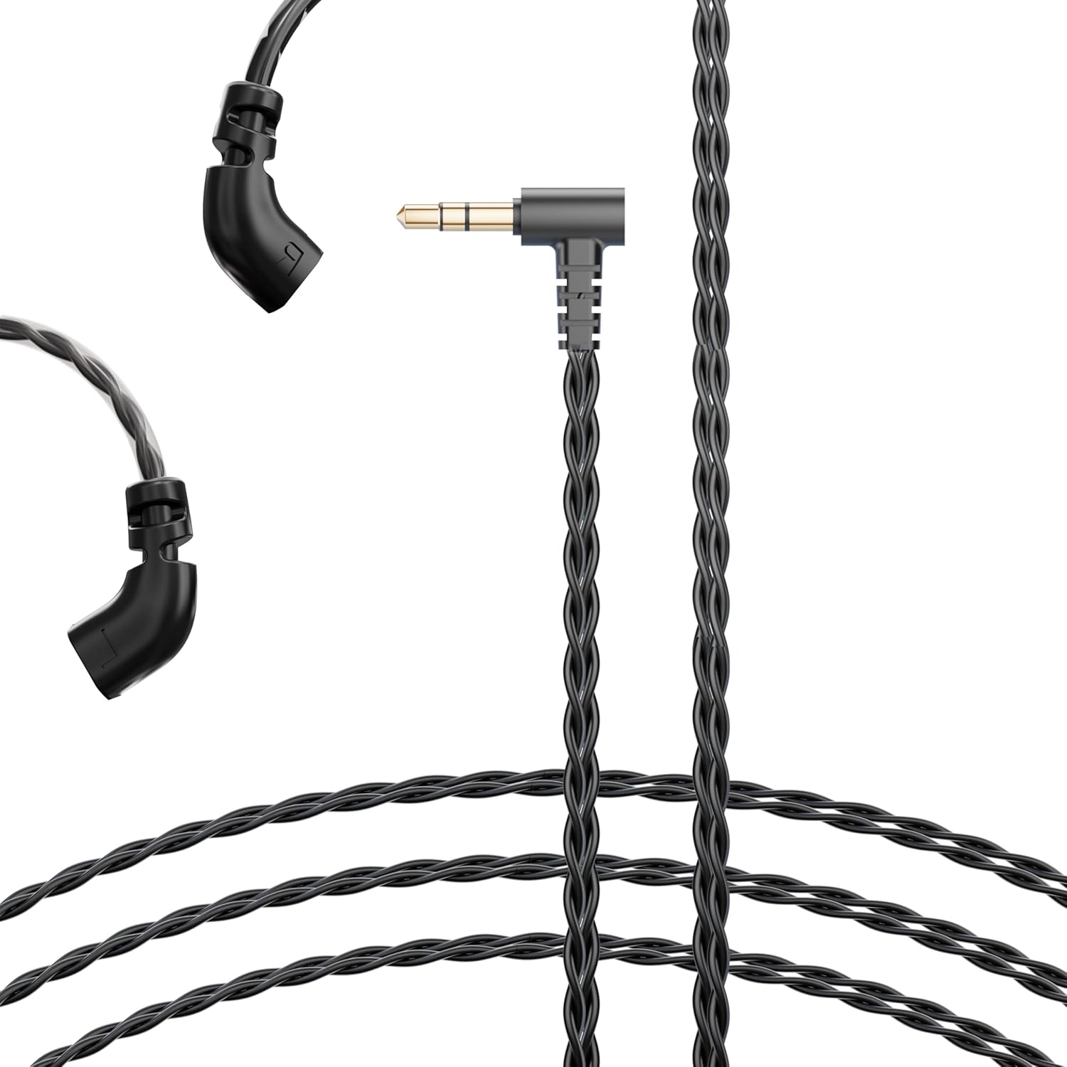 HiFi Wired Earbuds,Driver in Ear Monitor, Hybrid IEM Earphones with Stainless Steel Faceplate, Detachable Cable for Musician Audiophile Singers DJ (3.5mm Jack)