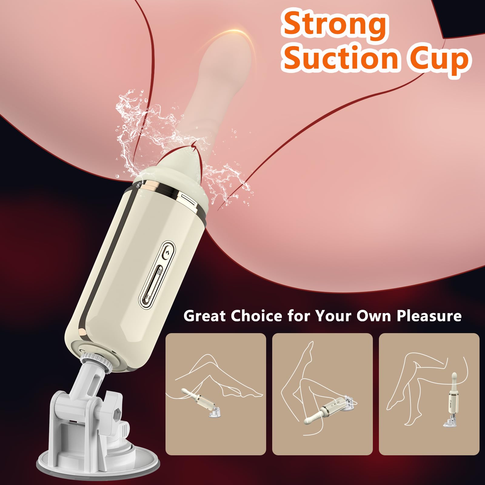 Dildo Realistici Vibratore Portatile Sex Toys per Donne Uomini Coppie, Giocattolo Sessuale Dildo Anale in Silicone con 7 Vibrazioni 7 Spinte e Rotazioni, Vibratori Femminili Giocattoli per Donne