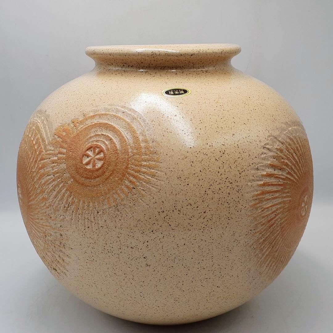 信楽焼　花瓶　志道作　花器　Japanesetraditional Amazon.co.jp: 信楽焼 志道作 花瓶 23.5cm 共箱 インテリア : ホビー