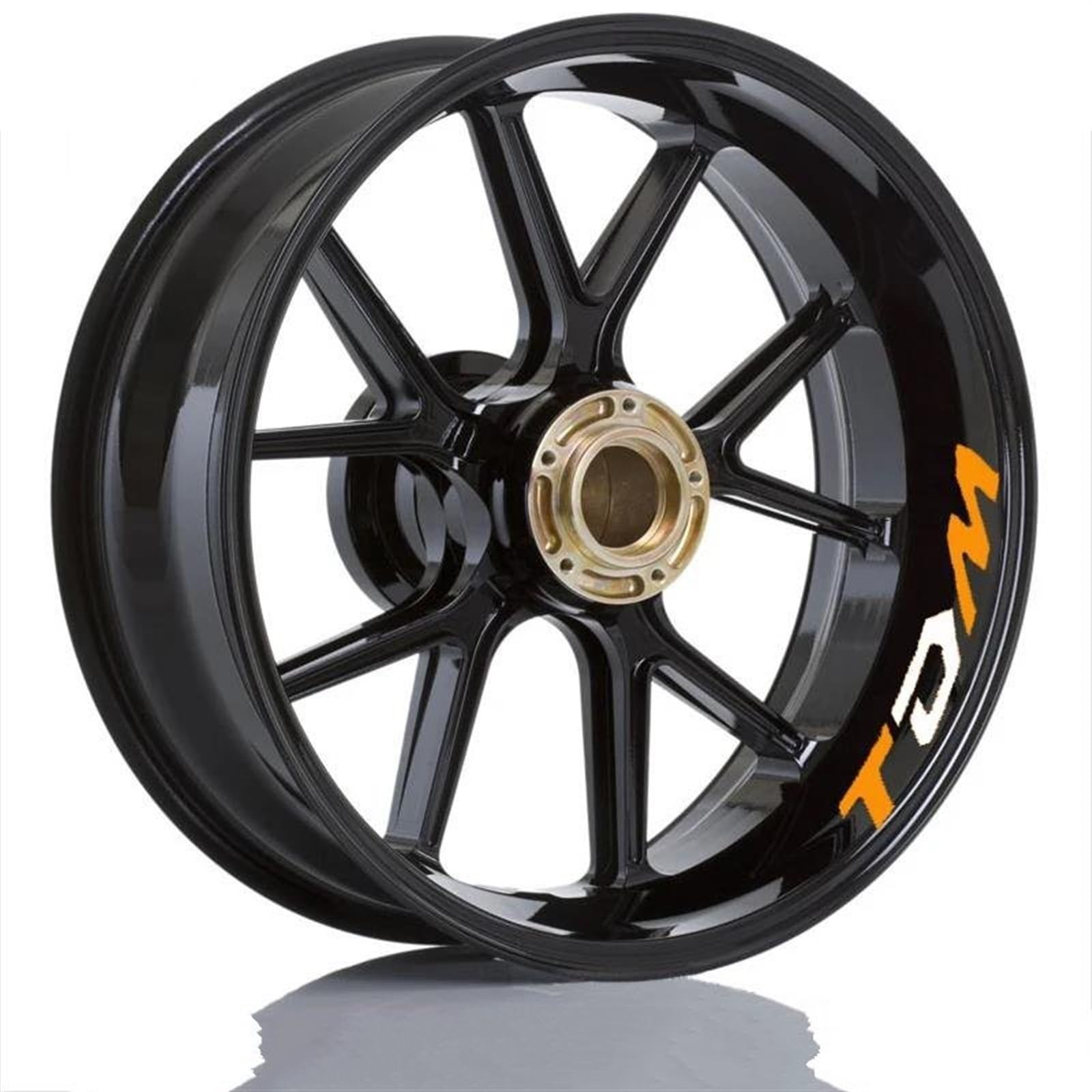 Motorcycle Accessories Reflective Rim Edge Stripes Wheel Stickers for Yamaha TDM 900 Decorative(Color7)