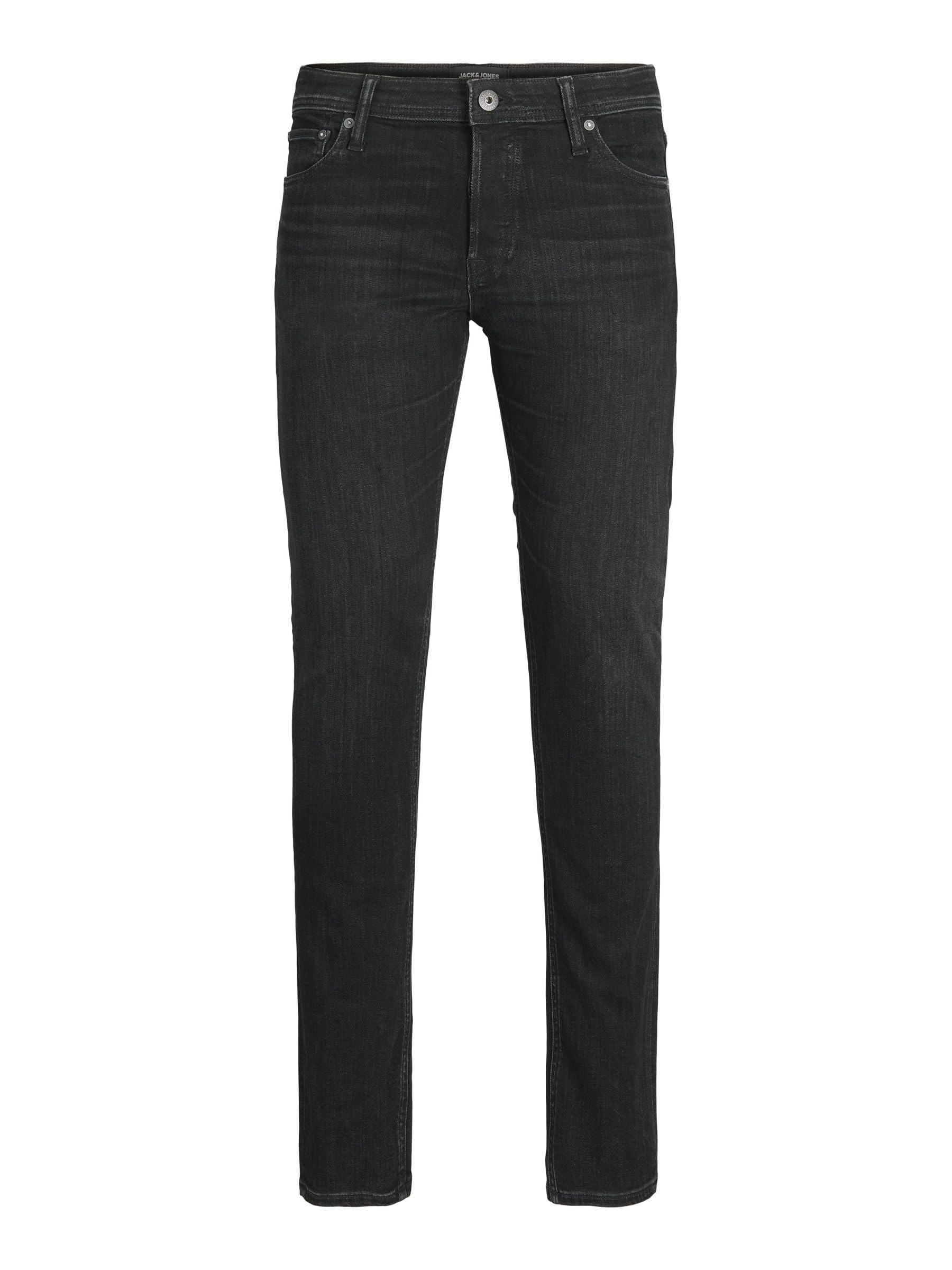 JACK & JONES Herren Jjiglenn Jjoriginal Am 809 Noos Jeans, Black Denim, 28 EU