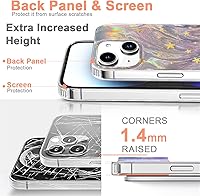 Vista 422 de I-MGAE-IN-AR - Funda diseñada para iPhone 12 y 12 Pro, diseño de mariposa plateada brillante, funda protectora de poliuretano termoplástico, suave