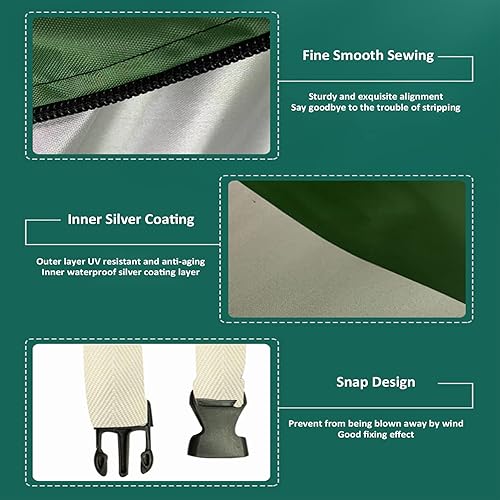 Miniatura 4 de Bolsa de almacenamiento vertical para árbol de Navidad tela Oxford 600D cubierta de polvo para árbol de Navidad contenedor de almacenamiento para