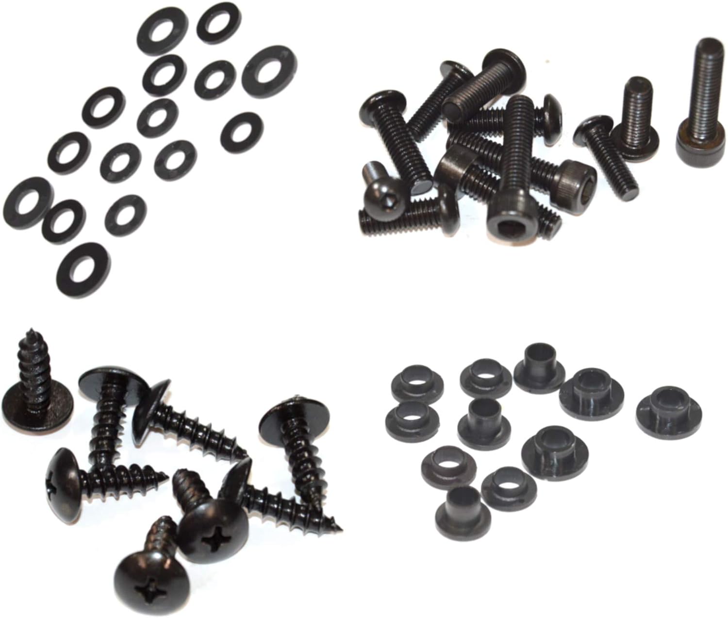 Black Standard Motorcycle Fairing Bolt Kit For Suzuki Hayabusa GSX1300R 1999-2007 Body Screws, Fasteners, and Hardware
