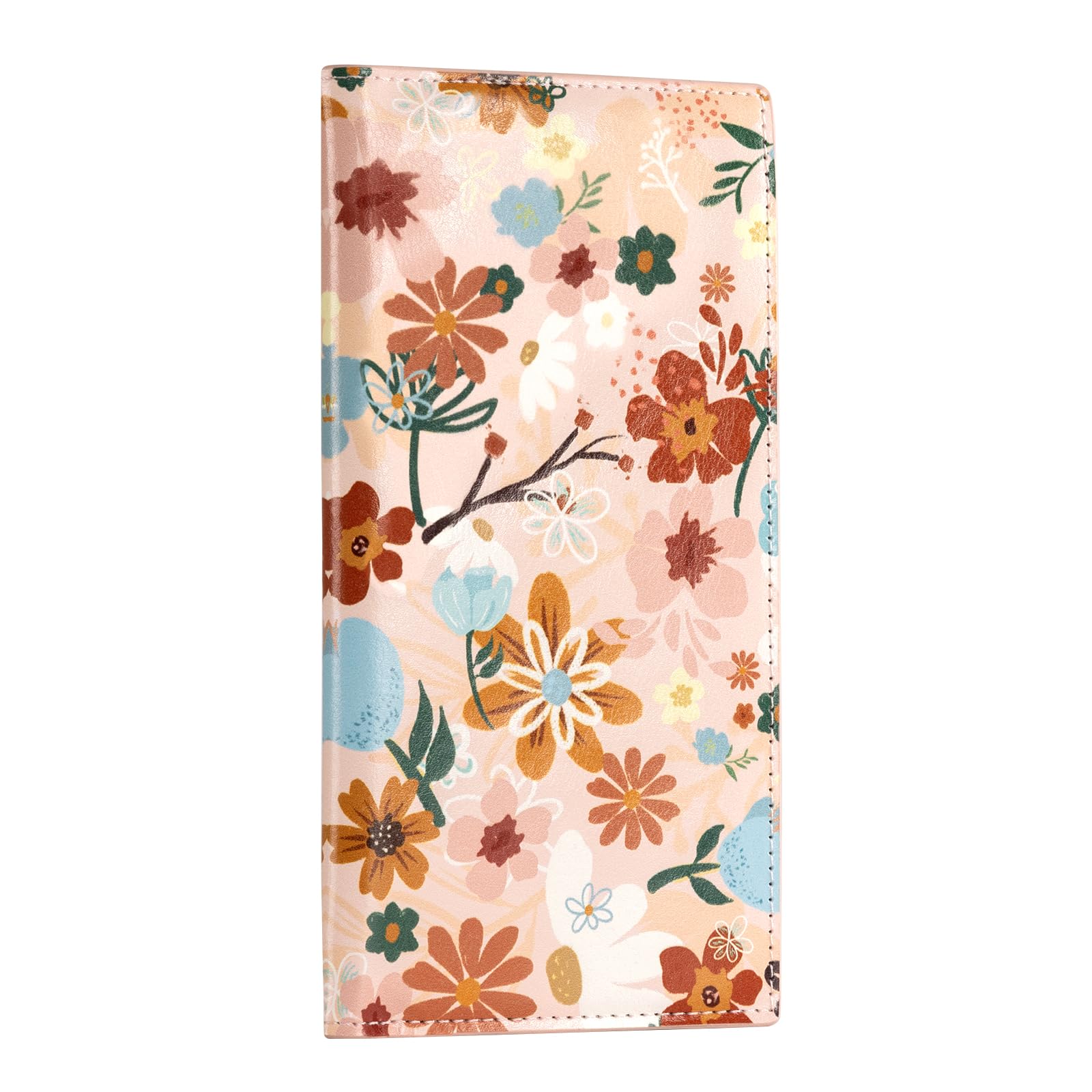 CoBak Premium Leather Checkbook Cover - RFID Blocking, Classic Design, Slim & Durable - Perfect for Personal & Business Checks